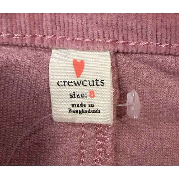 J. Crew Pink Patch Pocket Corduroy Button Down Mini Skirt Girls Size 8 Crew Cuts - Picture 2 of 13